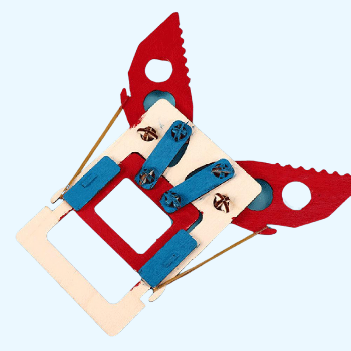 A vibrant, painted version of the STEM Grabber Kit, highlighting its customizability and creative possibilities, ideal for engaging kids in STEM education.