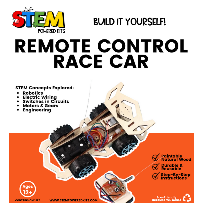 Build a Remote Control Race Car STEM Powered Kits for Kids StemPoweredKits